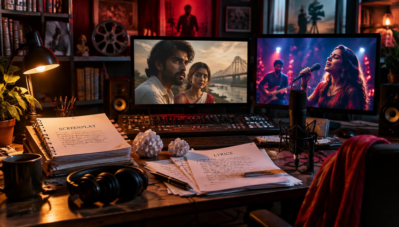 A shelved screenplay and unfinished song transforming into a produced short film and music video.