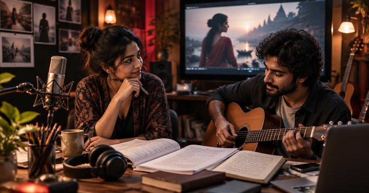 A writer and musician developing a screenplay and song into a cinematic production